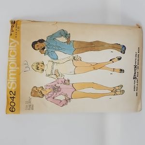 Vintage Simplicity Body Suit Pattern Cut